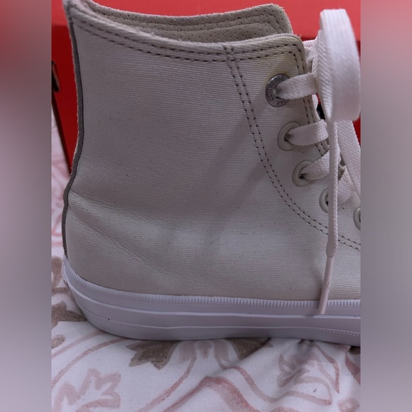 High top Converse Chuck 2 White Canvas w/ Lunarlon Sz 9 - Picture 8 of 16